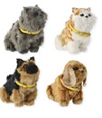 Juguete que representa un animal (gato, perro). Incorporan módulo sonoro y realiza movimientos interactivos. Funciona con pilas AA x3, no incluidas. Cada animal dispone de dos acabados distintos y se presentan con collar amarillo.
Medidas: 25*12*20cm y peso 516g.
Función o uso: Juguete para el entretenimiento de niños.
Composición de la mercancía: ABS%60+30%COTTON+5%IRON+5%electronic components.