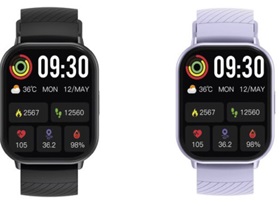 Dispositivo electrónico diseñado para llevarse en la muñeca como un reloj (reloj inteligente) con estera táctil de perfil rectangular, correa de silicona y capacidad de conexión inalámbrica. Además de dar la fecha y la hora este artículo permite:
Emitir y responder a llamadas telefónicas hablando directamente a través del reloj, para lo que dispone de micrófono y altavoz.
Realizar la medición de la frecuencia cardiaca, del SpO2 y de la presión arterial.
Monitorización del sueño y entrenamientos.
Control de la cámara del dispositivo anfitrión, etc.
Algunas de estas funciones dependen de un emparejamiento previo con el dispositivo anfitrión (teléfono inteligente, etc.) como por ejemplo la de emitir y responder a llamadas telefónicas. 
Sus características técnicas más relevantes son: pantalla: 2,01 pulgadas, batería: 280 mAh, voltaje: 3.8 V, etc.
Se presenta conjuntamente con un cable de carga e instrucciones de uso, siendo las dimensiones aproximadas del cuerpo del reloj 50 x 39 x 10 mm y de la correa ancho: 22 mm y largo: 251 mm.
Función o uso: Emitir y responder a llamadas telefónicas, indicar la fecha y la hora, etc.