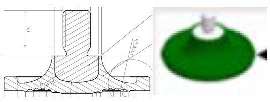 Se trata de una pieza, con forma circular, con un cuerpo de caucho (EPDM) y con un inserto de acero en la parte central.
La pieza, también denomina membrana, según declaración del solicitante es un componente esencial de una bomba de desplazamiento positivo de diafragma. Forma parte del sistema de dosificación de una solución automotriz para reducir emisiones nocivas, para turismos y vehículos comerciales ligeros.
La membrana de caucho (EPDM) proporciona un sellado fiable entre los componentes internos de la bomba y transmite la carga durante el funcionamiento.