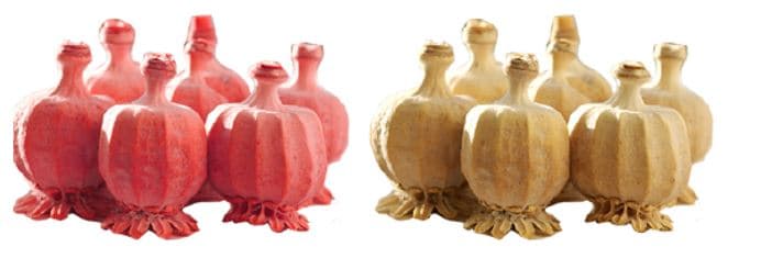 Capsulas secas de amapolas sin semillas que se pueden presentar teñidas, sin teñir, etc. Según declaración del solicitante se utilizarán con fines ornamentales.