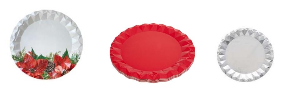 Platos de cartóncillo reciclado impreso laminado celulosa regenerada. Se presentan en diferentes colores y medidas. Son biodegradables y reciclables.
Se presentan para su venta al público en paquetes de diez unidades.
Según declaración del solicitante se trata de platos para uso doméstico.