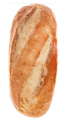 Pan común de miga blanda precocido. Congelado, para hornear antes de su consumo. Contenido de azúcares y materias grasas calculados sobre la materia seca inferiores al 5%. Se presenta en bolsa dentro de una caja de cartón con 45 unidades.
Concebido para uso alimentario.