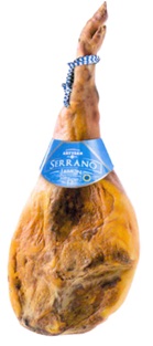 Jamón de cerdo entero y sin deshuesar (jamón serrano reserva pieza con curación superior a 12 meses).

Este artículo ha sufrido, entre otros, un proceso de salado, con la sal distribuida homogéneamente por todo el mismo, y un proceso de secado.

Su contenido de sal es superior al 1,2% en peso y su relación agua/proteína es inferior a 2,8.
Función o uso: Se utiliza en la alimentación.