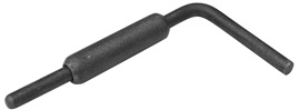 Cerrojo común con pasador que se desplaza, que presenta las siguientes dimensiones:

	Longitud: 165 mm
	
	Diámetro de la parte tubular: 20 mm

	Diámetro del pasador: 10 mm 

	Mango: 90 mm
Se utiliza en vehículos no automóviles (remolques) para cerrar la puerta trasera.
Chapa de acero.