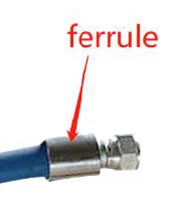 Productos cilíndricos huecos fabricados íntegramente en acero al carbono con recubrimiento cincado.
Son lisos en su parte exterior y disponen en su cara interior de ranuras dispuestas radialmente (sin paso).
Se utilizan a modo de casquillos que se engastan en los extremos de tubos flexibles (mangueras) junto con un terminal roscado, para reforzar la extremidad, por lo que son considerados casquillos de sujeción.
Uno de los extremos está parcialmente cerrado. Se presentan con diferentes tamaños y se fabrican en un centro de mecanizado CNC.
Función o uso: Según la información aportada su función es garantizar el funcionamiento de la tubería flexible ante diferentes presiones operativas.