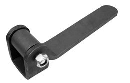 Artículo de uso general consistente en una bisagra realizada en pletina de acero. La parte móvil que se fija al portalón trasero del contenedor tiene una longitud de 222 mm y una anchura de 50 mm.
La parte fija de la bisagra es de 69 mm y su anchura es de 35 mm.
Se utiliza en vehículos no automóviles (remolques) para sujetar el portalón trasero.
Composición: Acero.