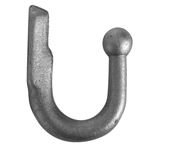 Gancho realizado en acero.
Se utiliza en vehículos no automóviles (remolques) para atar cuerdas o cinchas y evitar la caída de la mercancía.
Tiene una longitud de 80 mm y una anchura de 60 mm.