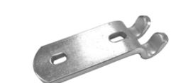 Anclaje para cierre (uña), de anilla regulable, cuya base tiene las siguientes medidas:

	Longitud: 115 mm

	Anchura: 40 mm
Se utiliza en vehículos no automóviles (remolques) para cerrar la puerta trasera.
Acero cincado.