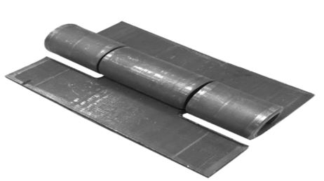 Bisagras de acero con dos alas, un eje central y acabado pulido que se destinan a instalarse en puertas. Se presentan con diferentes dimensiones: 80 x 50 mm, 100 x 60 mm y 120 x 60 mm.
Según declaración del solicitante se destina a puertas.
Acero con acabado en zinc.