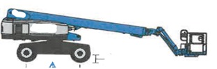 Plataforma elevadora autopropulsada para el trabajo de personas, con altura máxima de elevación 21,81 metros, con brazo articulado, con base de ruedas, con plataforma de trabajo (jaula o cesta), todoterreno y con motor diésel.
Función y uso:
Según declaración del solicitante está diseñada para poder realizar trabajos por los operarios a una altura máxima de 21,81 metros.