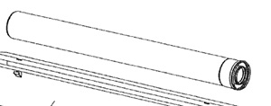 Conducto de evacuación de gases de calentadores estancos domésticos. Se compone de un tubo exterior de acero galvanizado con recubrimiento de pintura expoxi y un tubo interior de aluminio extrusionado.
Según la información técnica aportada el tubo interior se presenta con unos diámetros de 60 o 80 mm y 1 mm de grosor. El tubo exterior con diámetros de 100, 110 o 125 mm y grosor de 0,5 mm. La longitud de este artículo es de aproximadamente 1.000 mm.
Función o uso: Según la información aportada se utiliza para la evacuación de gases en calderas estancas y para la admisión de aire en el mismo tipo de calderas.