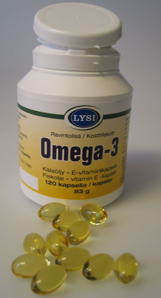 Kalaöljykapseli, joka sisältää 500 mg kalaöljyä ja 9,4 mg alfatokoferolia (E-vitamiini). Kapselissa on 77 mg eikosapentaeenihappoa (EPA) ja 48 mg dokoheksaeenihappoa (DHA) triglyserideinä. Käytetään verisuonitautien ehkäisyyn.