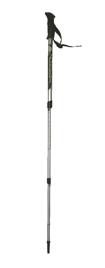 BATON DE RANDONNE TELESCOPIQUE CLASSIQUE 3 BRINS CONSTITUE DE PIECES EN MATIERE PLASTIQUE ET DE TUBES EN ALUMINIUM. IL ASSOCIE RIGIDITE ET CONFORT AFIN D’APPORTER UNE TECHNICITE ACCESSIBLE A TOUS. IL EST COMPOSE D’UN SYSTEME DE BLOCAGE A VISSER, D’UN BRIN SUPERIEUR PROFILE ET D’UNE POIGNEE ERGONOMIQUE. CE BATON EST DOTE D'UNE DRAGONNE PERMETTANT DE LE MAINTENIR AU POIGNET.

IL EST FABRIQUE A LA MAIN PUIS DESTINE A LA PRATIQUE DU TREKKING LOISIR TOUTE SAISON