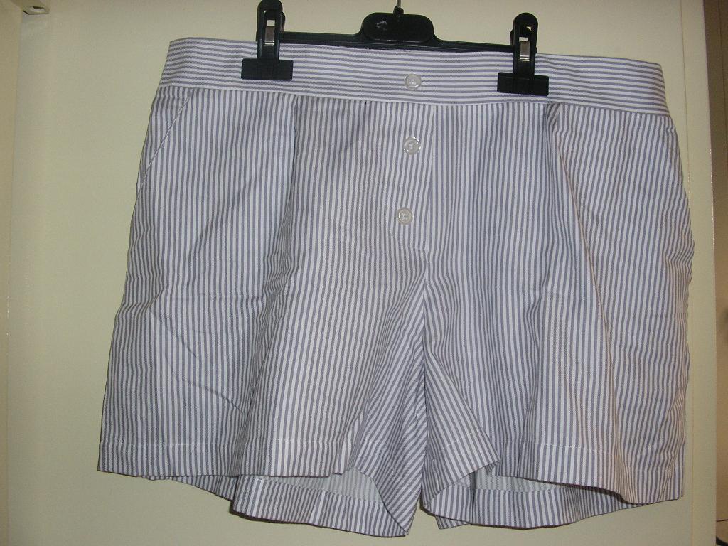PETIT SHORT D’INTÉRIEUR, GENRE BOXER, CONFECTIONNÉ EN TISSU DE FIBRES MAJORITAIREMENT ARTIFICIELLES (55% MODAL, 45% COTON), SANS OUVERTURE, ÉLASTIQUÉ DANS LE DOS, SANS DOUBLURE NI FOND INTERNE A L’ENTREJAMBE, AVEC UN OURLET A LA BASE, AVEC DEUX POCHES LATÉRALES, ET TROIS BOUTONS DÉCORATIFS SUR LE DEVANT.