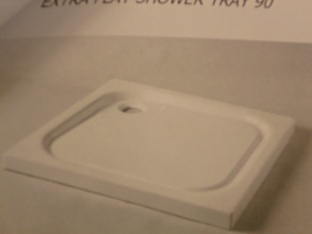 RECEVEUR DE DOUCHE EN CERAMIQUE, EXTRA PLAT, DIMENSIONS EN MM :  L 900 – P 900 – H  70