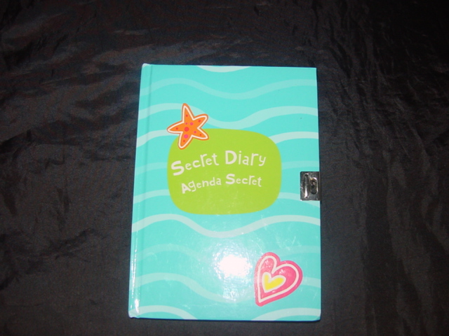 A HARDBACK DIARY FOR CHILDREN. WITH LOCK. 21 X 15 CMS. 7 DAYS TO ONE PAGE. PACKAGED FOR RETAIL SALE WITH A RUCKSACK, STICKERS, GEL PENS AND STAMPER. ALL OF WHICH HAVE BEEN CLASSIFIED SEPARATELY.