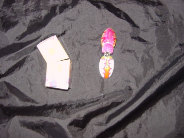 PLASTIC SHAPED BEETLE INCORPORATING A METAL NAIL CUTTER AND METAL NAIL FILE.PACKAGED FOR RETAIL SALE IN A PAPERBOARD BOX.