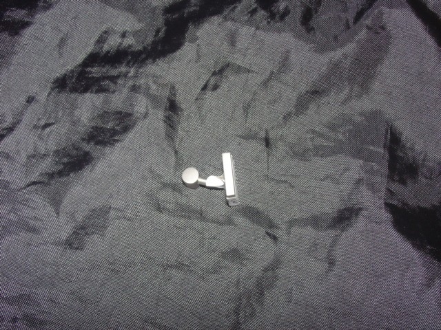 IMITATION JEWELLERY. TITANIUM CUFF-LINK.NOT PLATED.