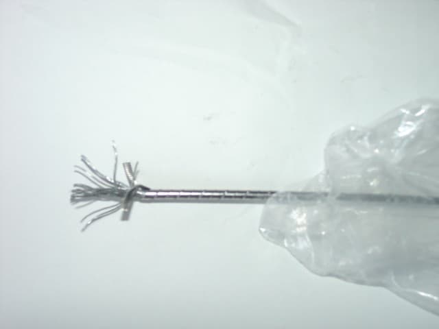 ZINC PLATED STEEL STRANDED WIRE SHROUDED WITH FLAT WRAP ZINC PLATED STEEL .FOR USE IN CAR MANUFACTURE AND REPAIR. TO BE IMPORTED WITHOUT FITTINGS. TOTAL CROSS SECTIONAL DIAMETER IS 3.45MM.