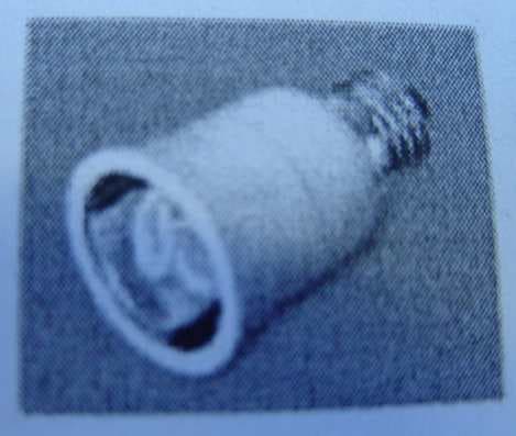 A 4 WATT COLD CATHODE ENERGY SAVING DOWNLIGHTER LAMP.  IT HAS A DIAMETER OF 63MM AND THE LENGTH IS 85MM.