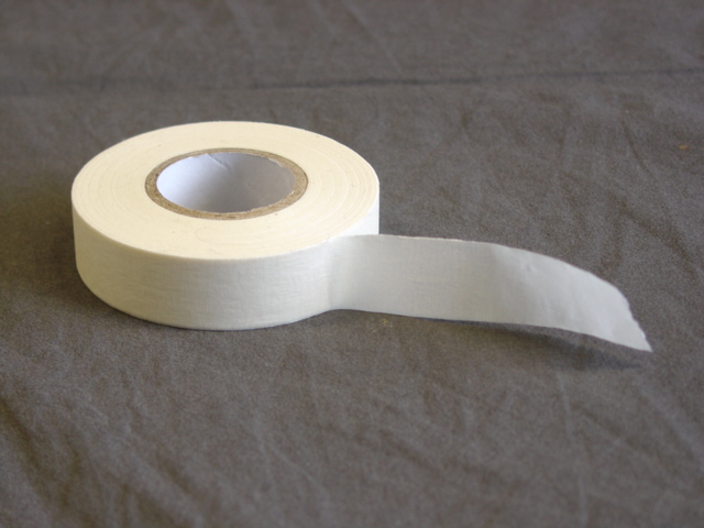TAPE OF PAPER, SELF-ADHESIVE, COMPOSED OF IMPREGNATED CREPED PAPER WITH A SYNTHETIC RUBBER ADHESIVE. IN ROLLS APPROX 27M IN LENGTH AND OF A WIDTH OF APPROX. 1.8CM.