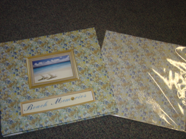SCRAPBOOK KIT. KIT CONSISTS OF A POST BOUND EXPANDABLE PRINTED COVER 12  X 12 INCH (30.5 X 30.5 CM) ALBUM WITH 10 CLEAR PLASTIC POCKETS WITH ACID AND LIGNIN FREE PAPER INSERTS TO KEEP DECORATED SCRAPBOOK PAGES SEPARATED AND PROTECTED, 8 SHEETS OF PRINTED 12 X 12 INCH (30.5 X 30.5 CM) PAPER, 2 SHEETS OF PRINTED DIE CUT SHAPES, 2 SHEETS OF PRINTED STICKERS. ALL ITEMS IN THIS KIT ARE PRINTED IN COORDINATING COLOURS. PACKAGED IN A PRINTED CARDBOARD HALF BOX WITH CLEAR PLASTIC LID AND SEALED IN A CELLOPHANE WRAP FOR RETAIL SALE.