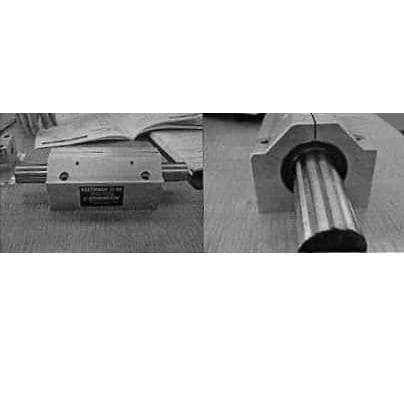 PILLOW BLOCKS - FULLY MANUFACTURED BEARING HOUSINGS OF ALUMINIUM WHICH ENCASE PLASTIC BALL BUSHINGS. THE GOODS ARE ALSO KNOWN AS RECIRCULATING BEARINGS. PILLOW BLOCKS ARE DESIGNED TO SUPPORT A SHAFT AND ARE MOUNTED ON A SURFACE PARALLEL TO THE SHAFT AXIS.