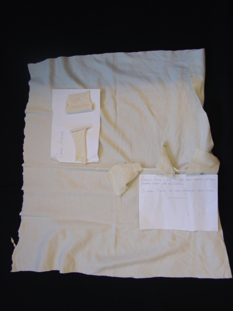 NEW RAGS, KNITTED, OF A MIXTURE OF COTTON, POLYESTER AND LYCRA . WASTE PRODUCED FROM FABRIC USED IN THE MANUFACTURE OF CLOTHING. CONSISTING OF RANDOM CUT PIECES WHICH ARE USED AS CLOTHS. NOT PUT UP FOR RETAIL SALE BUT SOLD TO COMMERCIAL USERS IN BULK.