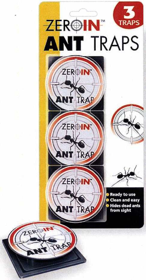 A READY TO USE PLASTIC ANT TRAP WITH ADHESIVE BACKING, SUPPLIED IN CARD AND PLASTIC DISPLAY UNIT. HIDES DEAD ANTS FROM VIEW.