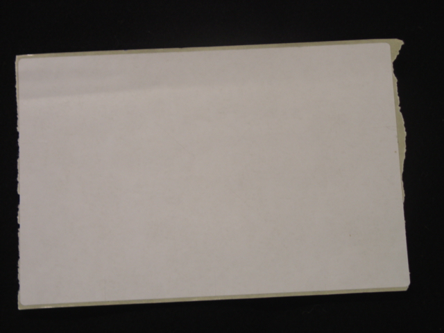 SELF ADHESIVE LABEL. NOT PRINTED. OF PAPER. 152 X 100MM.