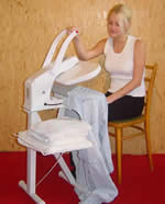 HOUSEHOLD ELECTRONIC POWER STEAM AND DRY PRESS TO REDUCE IRONING. OF A POWER NOT EXCEEDING 2500W. VOLTAGE 1350W