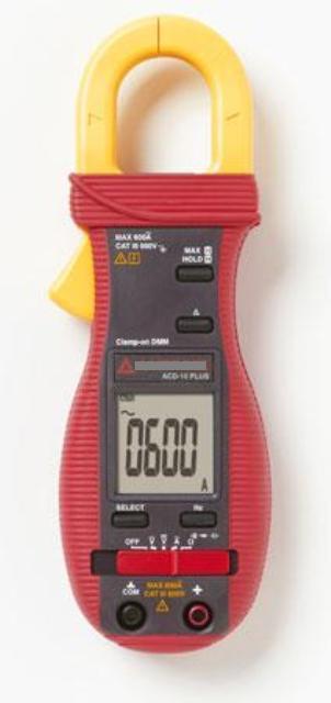600V CLAMP- ON MULTIMETER.DESIGNED TO MEASURE AC/DC VOLTAGE TO 600 VOLTS, AC CURRENTS TO 600A,  IT ALSO MEASURES CAPACITANCE AND FREQUENCY. IT HAS HOLD AND MAXIMUM READING FUNCTIONS.THE CLAMP METER HAS THINNER JAWS THAN THAN STANDARD METERS ALLOWING ACCESS TO TO TIGHT MEASUREMENT AREAS.THE FREQUENCY IS MEASURED EITHER BY THE JAWS OR TEST LEADS.JAW OPENING AND CONDUCTOR DIAMETER IS A MAXIMUM OF 26MM.SPECIAL FEATURES,  30M MAX HOLD DATA HOLD AND RELATIVE ZERO MODE.