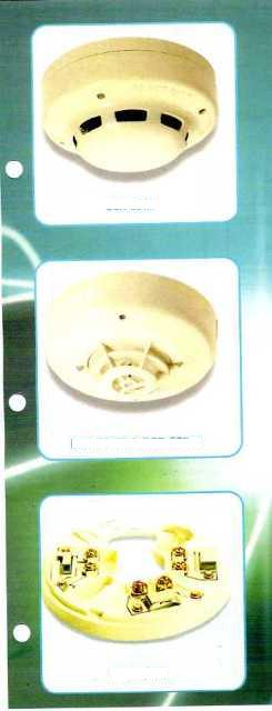 SMOKE DETECTOR USING PHOTOELECRIC TECHNOLOGY FOR MARINE USE. PRODUCT IS A CONVENTIONAL RATE OF RISE HEAT DETECTOR WITH A 90 DEGREE FIXED TEMPERATURE ELEMENT.
