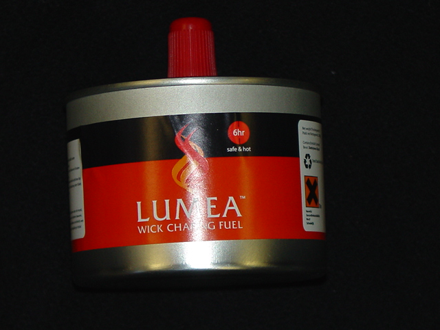 CHAFING FUEL FOR USE IN BUFFETS.  PACKAGED FOR RETAIL SALE IN A TIN.NET WEIGHT 270 GRAM.  A CLEAR COMBUSTIBLE CANNED LIQUID. THE FUEL, DIETHYLENE GLYCOL IS DELIVERED VIA A WICK. THE PRODUCT IS IGNITED AND BURNED TO PROVIDE HEAT FOR  WARMING. CAS NUMBER 111-46-6. CONTAINS 100 % DIETHYLENE  GLYCOL (DEG). CHEMICAL NAME : 2,2 OXYDIETHANOL. MOLECULAR STRUCTURE : C4H1003.