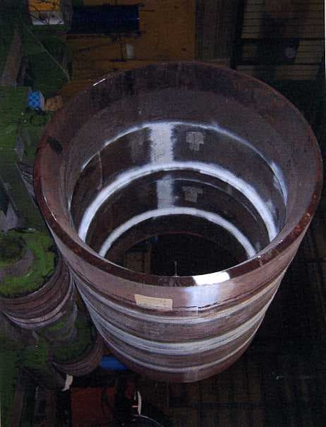 SLEEVES ARE INSTALLED INTO OFFSHORE STRUCTURES DURING MANUFACTURE. THEY ARE TYPICALLY MADE FROM GRADE 355 EMZ AND CAN VARY IN SIZE FROM 20" TO 84" I/D. THEY CAN BE EITHER MANUFACTURED BY WELDING THICK / THIN SECTIONS TOGETHER OR THE I/D + GROOVES CAN BE MACHINED. LINERS ARE INSTALLED INTO CAISSONS ON OFFSHORE PLATFORMS. THEY ARE USED TO REPAIR + REINFORCE THE CAISSON. THEY ARE TYPICALLY MADE FROM GRADE 355 EM AND COME IN SIZES RANGING FROM 16" TO 48". TWO TYPES ARE CURRENTLY IN USE - SECTIONS WELDED TOGETHER OFFSHORE AND SECTIONS THAT ARE SCREWED TOGETHER OFFSHORE. SECTIONS TYPICALLY 3MTRS IN LENGTH. THESE ITEMS CAN BE SUPPLIED SOME MONTHS IN ADVANCE OF THE SWAGING EQUIPMENT.