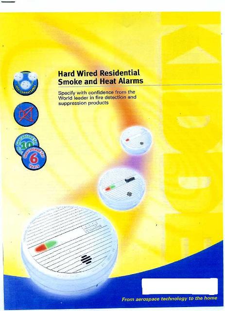 SLICK FAST-FIT, HARD WIRED HEAT ALARM WITH A 10 YEAR SEALED-IN RECHARGEABLE LITHIUM BATTERY BACK UP. TO BE USED IN KITCHEN AREAS, WHERE STEAM AND COOKING PARTICLES MAKE SMOKE ALARMS UNSUITABLE. WHEN THE AMBIENT TEMPERATURE REACHES 57 DEGREES CENTIGRADE OR 132 DEGREES FARENHEIT THE ALARM IS TRIGGERED. THE PRODUCT FEATURES AN 85DB ALARM SOUNDER AT 3M.