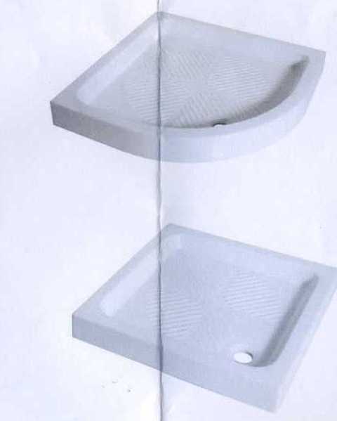 PLASTIC SHOWER TRAYS, TO BE USED AS PART OF A COMPLETE SHOWER CUBICLE/UNIT.