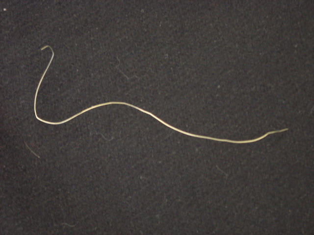 SINGLE STRAND WIRE. OF BRASS. COATED. USED TO STRENGTHEN PLASTIC EXTRUSIONS .