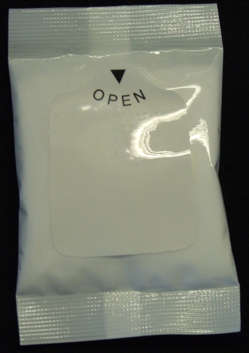 NON WOVEN DISPOSABLE WIPES. FOR STAIN REMOVAL FROM CLOTHING. NOT DESIGNED TO BE USED DIRECTLY ONTO THE SKIN. 5 WIPES PACKAGED IN A SMALL SACHET. WIPES MADE FROM 50 PERCENT VISCOSE AND 50 PERCENT POLYESTER. IMPREGNATED WITH LIQUID INGREDIENTS AQUA, ALCOHOL DENAT, SODIUM LAUROYL SARCOSINATE, SODIUM GLUCONATE, PEG-40 HYDROGENATED CASTOR OIL, PARFUM, CITRIC ACID, METHYLCHLOROISOTHIAXOLINONE, METHYLISOTHIAXOLINONE.