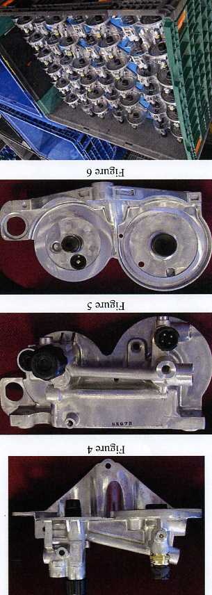 AN ALUMINIUM FUEL FILTER CASTING ASSEMBLY FOR USE IN ENGINES. THE ASSEMBLIES ARE MADE UP OF A CAST ALUMINIUM HEAD AND STEEL. THE CASTING UNDERGOES A SERIES OF ASSEMBLY OPERATIONS TO FIT THE HAND PRIMER PUMP AND THE THERMAL VALVE  IF REQUIRED. AFTER A FINAL LEAK TEST THE COMPLETE ASSEMBLY IS PACKED AND SHIPPED TO VARIOUS MANUFACTURING PLANTS AROUND THE WORLD.