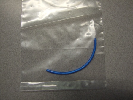 POLYPROPYLENE TEXTILE YARN CORE SHEATHED IN BLUE COLOURED PLASTIC. APPROXIMATELY 2MM THICK. FOR USE AS REPLACEMENT ROTATRY CLOTHES LINE.