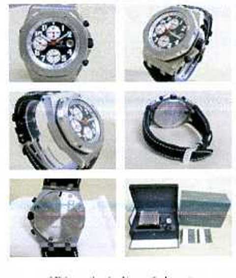 MENS CHRONOGRAPH WRIST WATCH WITH 
STAINLESS STEEL CASE, MECHANICAL SELF WINDING MOVEMENT AND BLACK STRAP