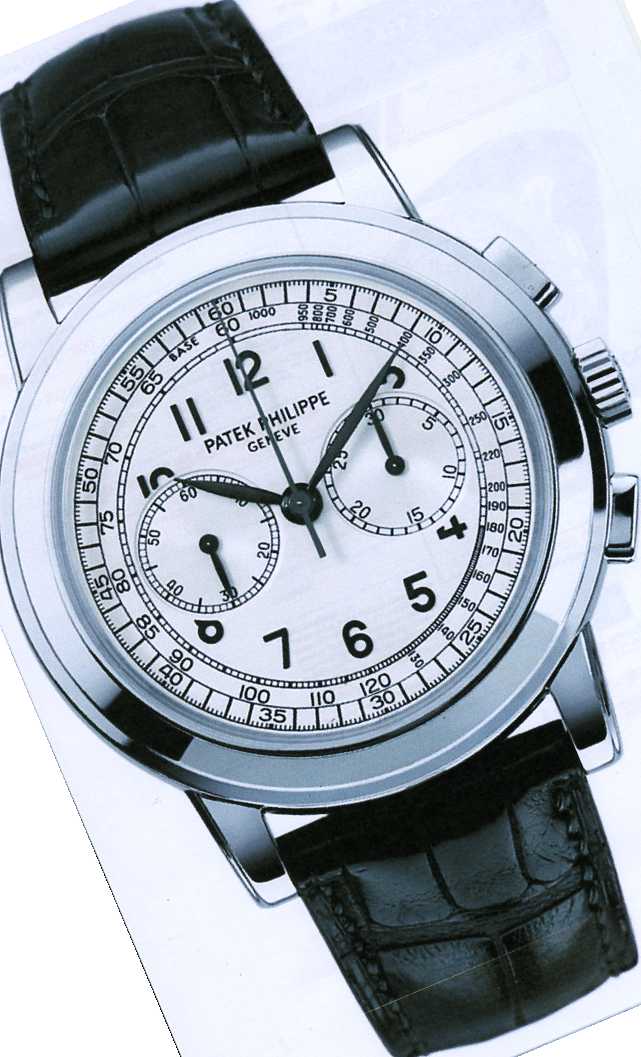MENS CHRONOGRAPH WRIST WATCH WITH WHITE GOLD CASE, MANUALLY WOUND MOVEMENT, SAPPHIRE CRYSTAL CASE BACK, BLACK FOLDING CLASP STRAP AND WATER RESISTANT TO 25M