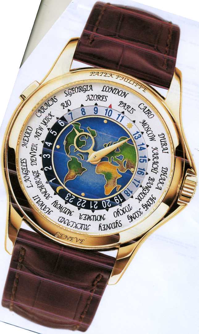 MENS WRIST WATCH WITH YELLOW GOLD CASE, MECHANICAL SELF WINDING MOVEMENT, SAPPHIRE CRYSTAL CASE BACK, BROWN FOLDING CLASP STRAP AND WATER RESISTANT TO 30M
