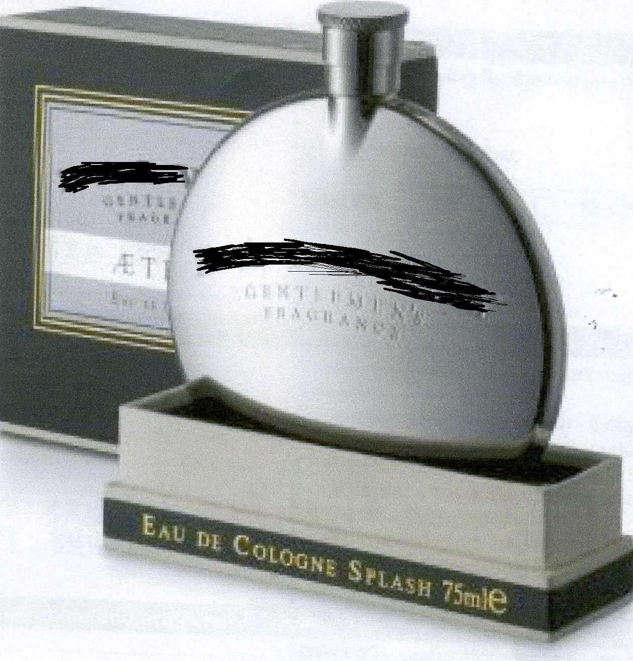 75 ML EAU DE TOILETTE COLOGNE FOR MEN CONSISTING OF ALCOHOL, FRAGRANCE AND WATER. PRESENTED IN A ROUND STAINLESS STEEL BOTTLE WTH A STAINLESS STEEL CAP. PACKAGED IN A PRINTED PAPER AND CARDBOARD PRESENTATION BOX
