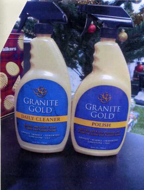 3 PACK CLEANER CONSISTING OF 2 DAILY CLEANERS  AND ONE BOTTLE OF POLISH. USED FOR THE CARE OF NATURAL STONE AND GRANITE WORKTOPS.