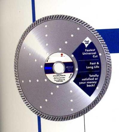DIAMOND BLADE GRINDING WHEEL. OF HIGH QUALITY STEEL. CIRCULAR WITH A 10.5MM WIDE DIAMOND CUTTING EDGE. DIAMETER 115MM. BORE SIZE 22.2MM. PRESENTED IN CARDBOARD PACKAGING.