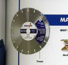 DIAMOND BLADE GRINDING WHEEL. OF HIGH QUALITY STEEL. CIRCULAR IN SHAPE WITH CUT OUT GULLETS AROUND THE EDGE. PACKAGED IN A CARDBAORD PRESENTATION BOX.