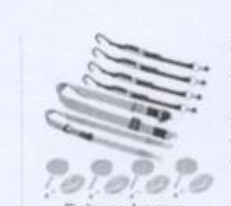 A MULTIPOINT WHEELCHAIR SAFETY SYSTEM DESIGNED TO SECURE THE WHEELCHAIR AND ITS OCCUPANT IN POSITION AT ALL TIMES DURING TRANSPORTATION. THE SYSTEM IS DESIGNED TO PROTECT THE SAFETY OF THE WHEELCHAIR PASSENGER IN THE EVENT OF ANY SUDDEN MOVEMENT (I.E. BRAKING). THE KIT IS DESIGNED SOLELY FOR WHEELCHAIR SAFETY APPLICATIONS AND ALL COMPONENTS ARE DESIGNED ONLY FOR THIS PURPOSE. THE KIT CONSISTS OF: 4 OVER-CENTER BUCKLE BELTS, SHOULDER BELT, LAP BELT 4 OVAL L-POCKETS.