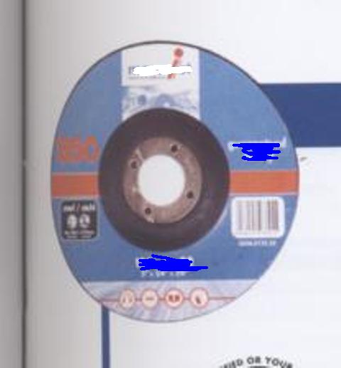 AGGLOMERATED ABRASIVE DISC.OF OTHER MATERIALS.NOT OF ARTIFICIAL ABRASIVE.MADE UP OF VARIOUS DERIVATIVES OF METALS AND COMPONENTS BOUND WITH A RESIN FOR GRINDING. FOR WORKING METAL.CIRCULAR IN SHAPE.DIAMETER 100MM.THICKNESS 6MM. BORE SIZE 16.0MM.PACKAGED IN  CARTONS OF 10 IN A CARDBOARD PRESENTATION BOX.